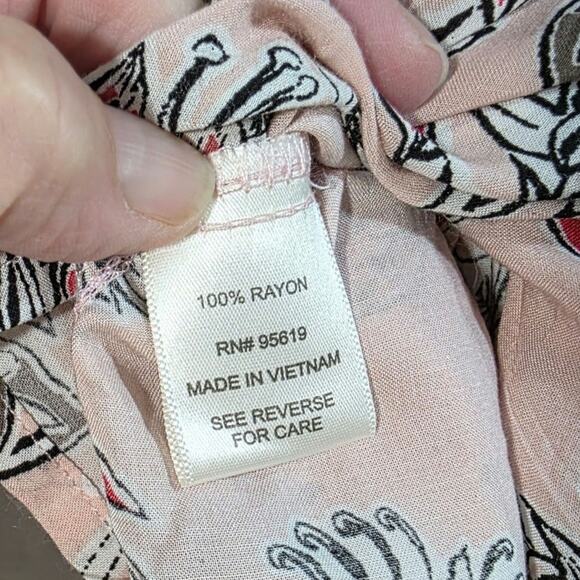 Fever plus size 3x sleeveless pink mini dress tunic Aline floral lightweight NEW - Picture 12 of 14